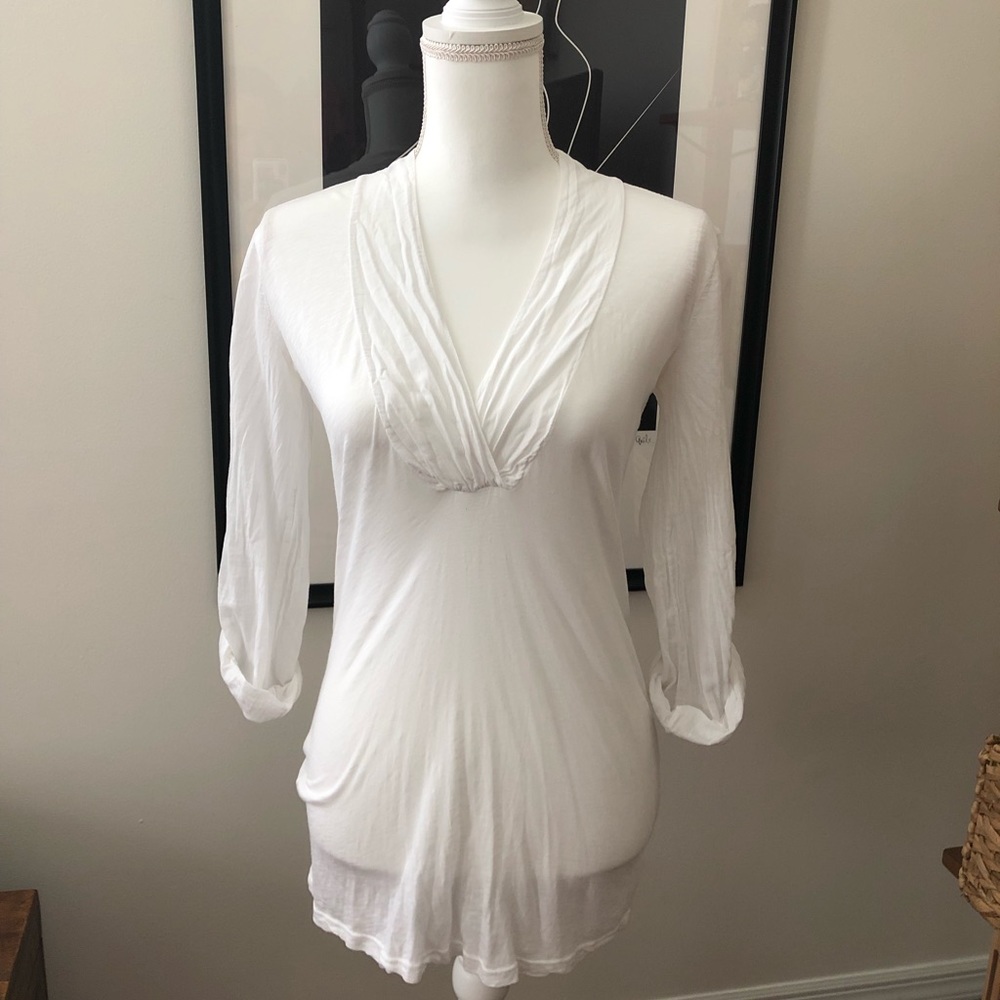 Women’s sanctuary white pullover Henley top